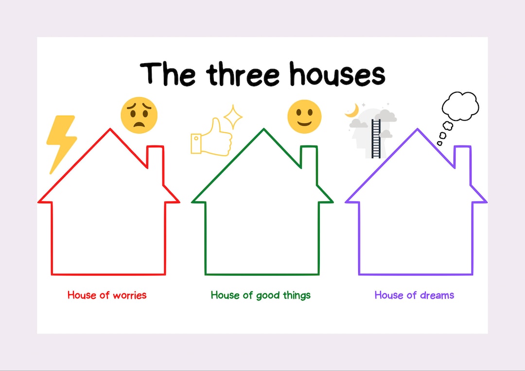 The Three Houses The Three Houses Activity Children Worries And Dreams the-three-houses-the-three-houses-activity-children-worries-and-dreams