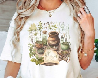 Herbalist T-Shirt, Herbology Shirt, Gift For Plant Lover, Cottagecore Shirt, Herbs Shirt, Medicinal Plants, Botanical Tee, Herbalist Nature