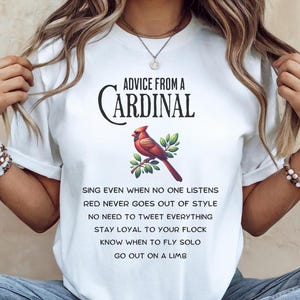 Consejos de un Cardenal, Camiseta de Pájaro, Camiseta de Cardenal, Camiseta de Amante de las Aves, Camiseta de Observador de Aves, Camiseta de Nerd de las Aves, Camiseta de Cardenal, Camiseta de Pájaro Cardenal, Observador de Aves