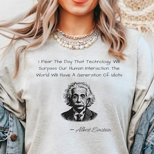 Albert Einstein T-Shirt, Physics Teacher Shirt, Science Lover Tee, Nerdy T-Shirt, Teacher Shirts, Einstein Lover Tee, Science Teacher Gifts