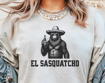 El Saaquatcho Camisa divertida Bigfoot, camisa Sasquatch, camisa divertida, camisa de senderismo, camiseta de camping divertida, camisa Bigfoot, camisa de camping, camisa Yeti
