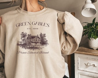 Anne Of Green Gables Sweatshirt, Book Sweatshirt, Light Academia Shirt, Prince Edward Island, Bookish Shirt, Book Merch, Green Gables Shirt