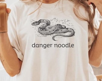 Danger Noodle Snake Shirt For Reptile Lovers, Animal Pun Shirt, Snake Owner Gift, Zoologist Gift, Funny Animal Shirt, Herpetology Shirt,