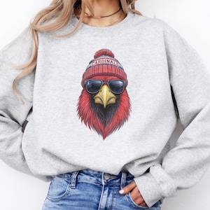 Cardinals Sweatshirt, Cardinals Football Crewneck, Cardinals Game Day Sweatshirt, Cardinal School Mascot Shirt, College Sports Sweatshirt