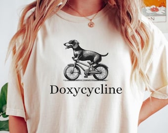 Doxycycline Dog Pharmacy Pun Shirt, Pharmacy Tech Shirt, Funny Pharmacology Shirt, Pharmacist Shirt, Funny Dachshund Vet Tech Shirt, Doxy