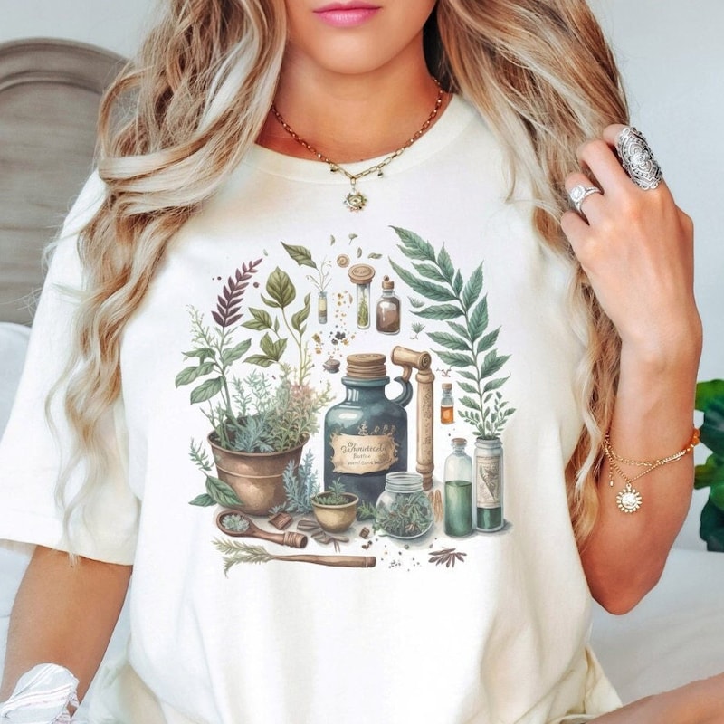 Botanical Shirt - Etsy