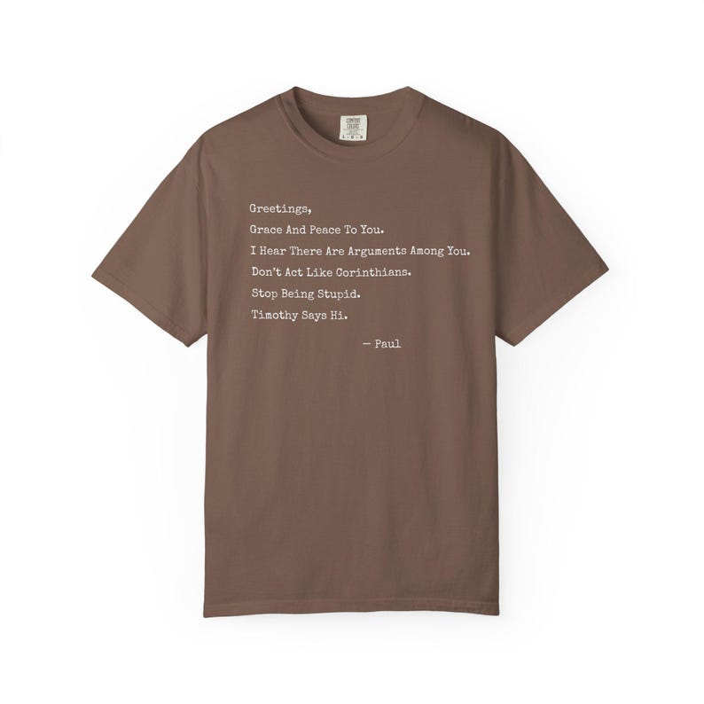 Funny Christian Shirt, Paul Letter Bible Verse Shirt, Sarcastic Religious Shirt, Apostle Paul Funny Tee, If Paul Were Here, Funny Bible Gift image 3