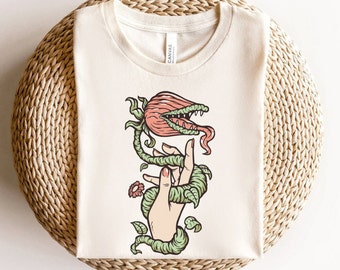 Plant Mom Shirt, Carnivorous Plant, Venus Fly Trap Shirt, Plant Lover Gift, Goblincore Shirt, Cottagecore Shirt, Carnivore Plant Tee, Plants