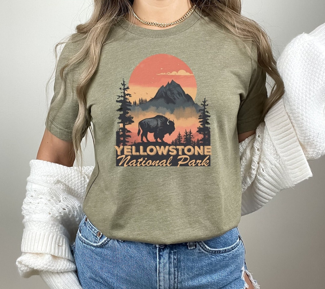 Yellowstone National Park T shirt Vintage Yellowstone Shirt Mountain yellowstone-national-park-t-shirt-vintage-yellowstone-shirt-mountain