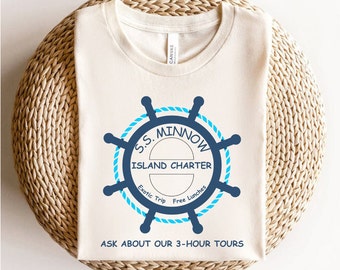 SS Minnow Shirt, Island Charter Shirt, 3 Hour Tour, Gilligan T-Shirt, Minnow Boat Shirt, Retro TV, Vintage Shirt, Throwback Tee, Summer Tee