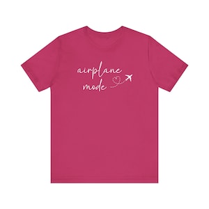 Airplane Mode T-Shirt, Traveler Shirt, Travel Lover Shirt, Airplane Shirt, Vacay Mode Tee, Girls Weekend Shirt, Adbenture Shirt, Wanderlust image 7
