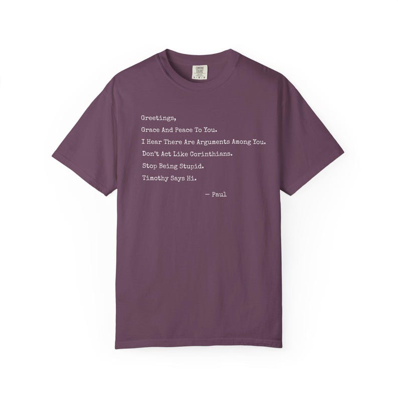 Funny Christian Shirt, Paul Letter Bible Verse Shirt, Sarcastic Religious Shirt, Apostle Paul Funny Tee, If Paul Were Here, Funny Bible Gift image 10