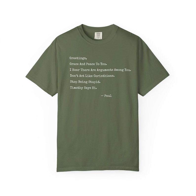Funny Christian Shirt, Paul Letter Bible Verse Shirt, Sarcastic Religious Shirt, Apostle Paul Funny Tee, If Paul Were Here, Funny Bible Gift image 4