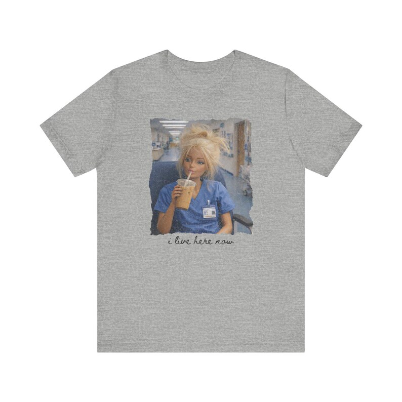 Funny Nurse Life Shirt, I Live Here Now, Tired Nurse Club, Funny Doll Meme Shirt, New Nurse Shirt, Student Nurse Shirt, Funny Nurse Gifts image 5