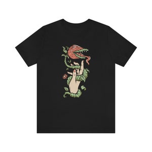 Plant Mom Shirt, Carnivorous Plant, Venus Fly Trap Shirt, Plant Lover Gift, Goblincore Shirt, Cottagecore Shirt, Carnivore Plant Tee, Plants image 6