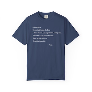 Funny Christian Shirt, Paul Letter Bible Verse Shirt, Sarcastic Religious Shirt, Apostle Paul Funny Tee, If Paul Were Here, Funny Bible Gift image 7