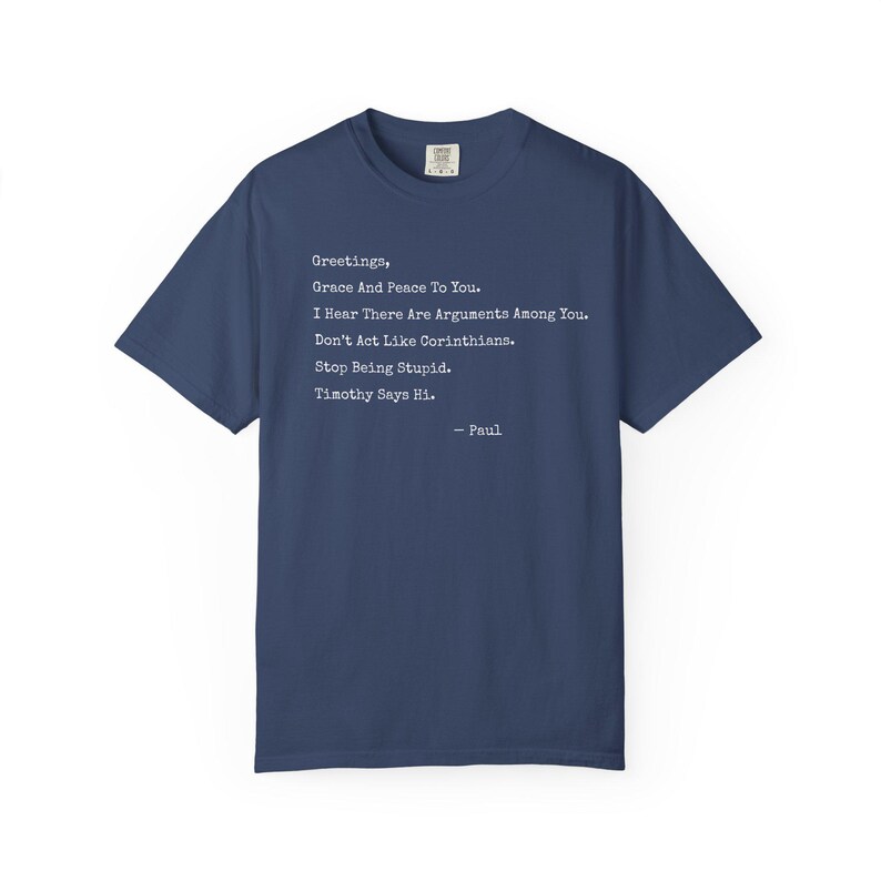 Funny Christian Shirt, Paul Letter Bible Verse Shirt, Sarcastic Religious Shirt, Apostle Paul Funny Tee, If Paul Were Here, Funny Bible Gift image 7