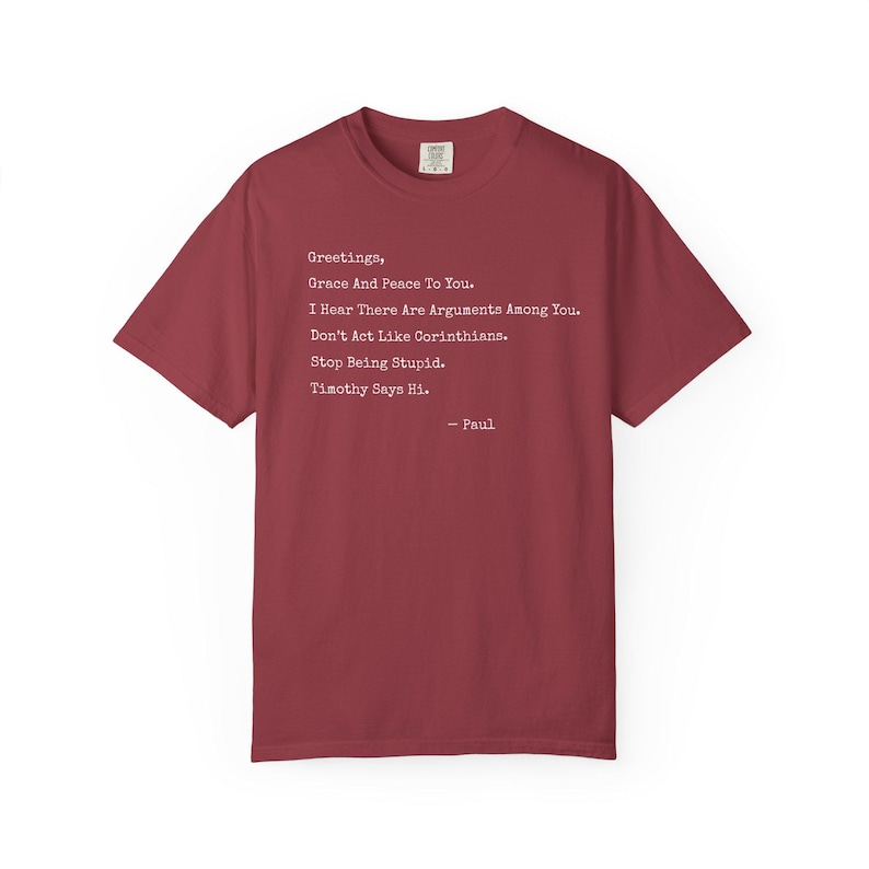 Funny Christian Shirt, Paul Letter Bible Verse Shirt, Sarcastic Religious Shirt, Apostle Paul Funny Tee, If Paul Were Here, Funny Bible Gift image 11