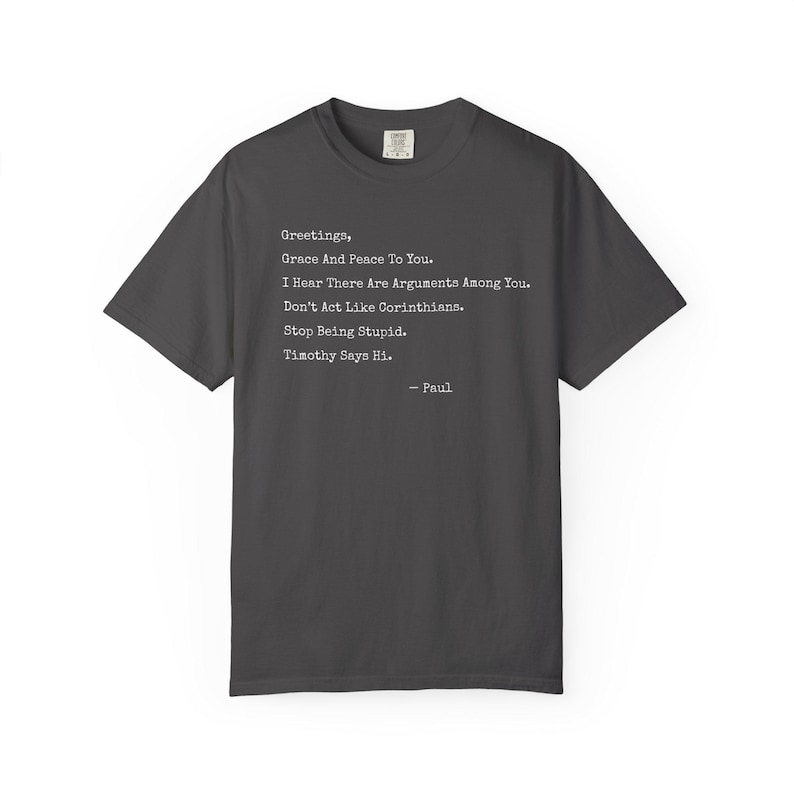 Funny Christian Shirt, Paul Letter Bible Verse Shirt, Sarcastic Religious Shirt, Apostle Paul Funny Tee, If Paul Were Here, Funny Bible Gift image 8