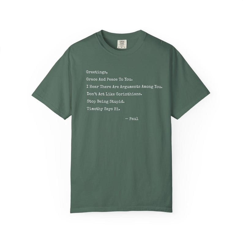 Funny Christian Shirt, Paul Letter Bible Verse Shirt, Sarcastic Religious Shirt, Apostle Paul Funny Tee, If Paul Were Here, Funny Bible Gift image 5