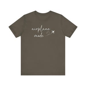 Airplane Mode T-Shirt, Traveler Shirt, Travel Lover Shirt, Airplane Shirt, Vacay Mode Tee, Girls Weekend Shirt, Adbenture Shirt, Wanderlust image 5