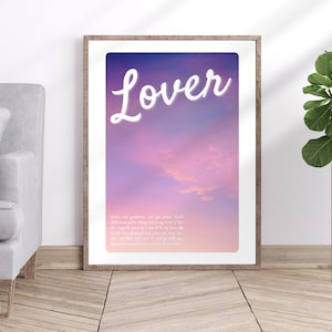 Lover poster, digital download artwork