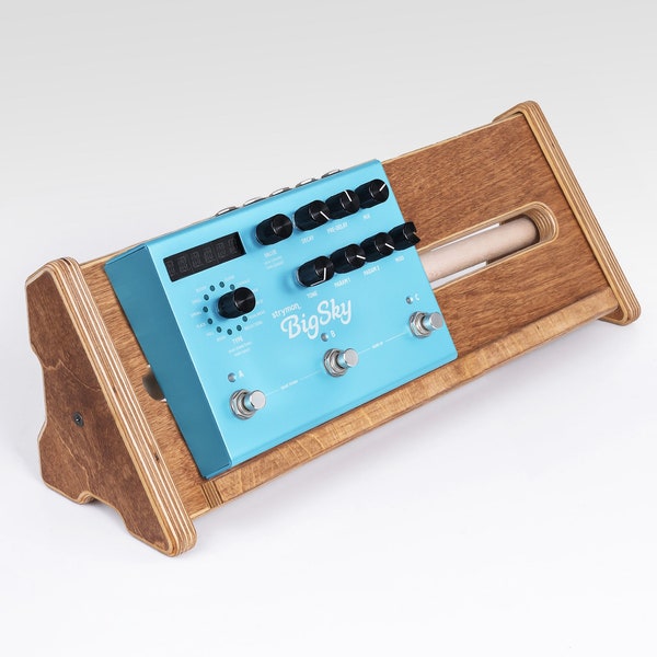 Desktop Pedalboard In Two Different Angles / Synthesizer Stand / 35x15 cm Guitar Pedalboard