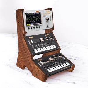 Soporte de madera de 3 niveles para Korg NTS-1, NTS-1 mkII y NTS-2