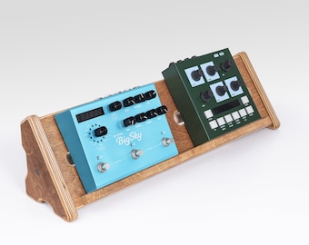 Desktop Pedalboard In Two Different Angles / 50x15 cm  Synthesizer Stand / Guitar Pedalboard