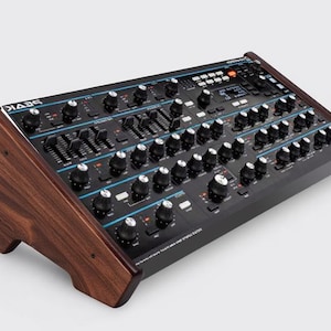 Dual Angle Wooden Stand For Novation Peak Synthesiser