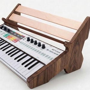 Arturia Keystep Pro Wooden Stand Plus Second Floor For Synths And FX