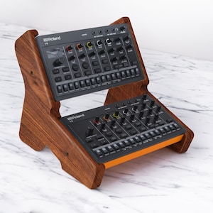 Roland Aira Compact Wooden stand/ 2-tier stand for Aira Compact T-8 , J-6 , E-4  / synthesizer stand