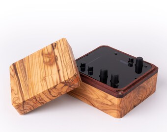 Limited Edition Monome Norns Shield Olive Wooden Case With 2 Colors Acrylic Front Panel / monome norns case