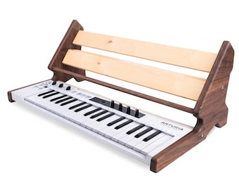 2-Tier Wooden Stand for Arturia Keystep 37 Plus FX and Gears Rack
