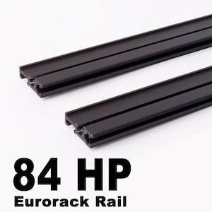 84TE Eurorack Schiene, Modulare Synthesizer Schienen, DIY Eurorack Gehäuse 84TE, Eurorack Gehäuse Hardware, Modulare Synthesizer Schienen - SCHWARZ