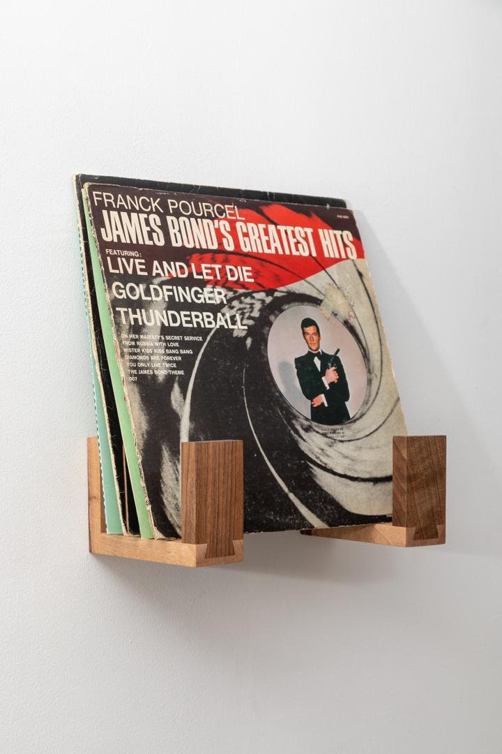 Floating Vinyl Record Display Shelf , Flip Vinyl Record shelves ,  Wall-Mounted Vinyl Storage , LP , Record Holder, Music Room Gift .