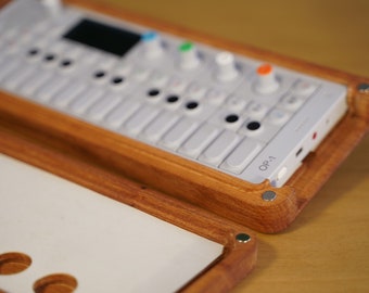 OP-1 Case + Stand / Solid Beech wooden case + stand / Teenage Engineering/ OP-1 synthesizer /synthesizer stand