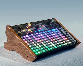 Synth Storm Deluge Rack Wood Stand in 2 Different Angles For Synthstrom Deluge Synthesizer