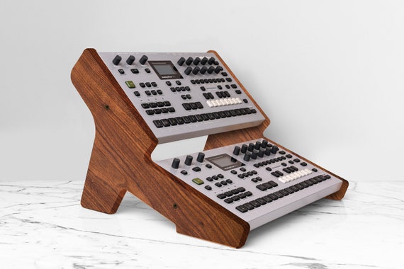 Elektron 2段木製スタンド Elektron Analog Four MKII および Analog 