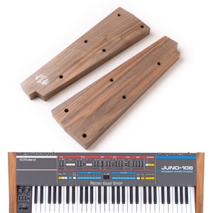 Roland Juno 106 Walnut Wood Side Panels , Juno 106 End Cheeks, Synthesizer stand