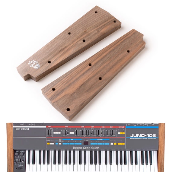 Roland Juno 106 Walnut Wood Side Panels: Synthesizer End Cheeks - Etsy