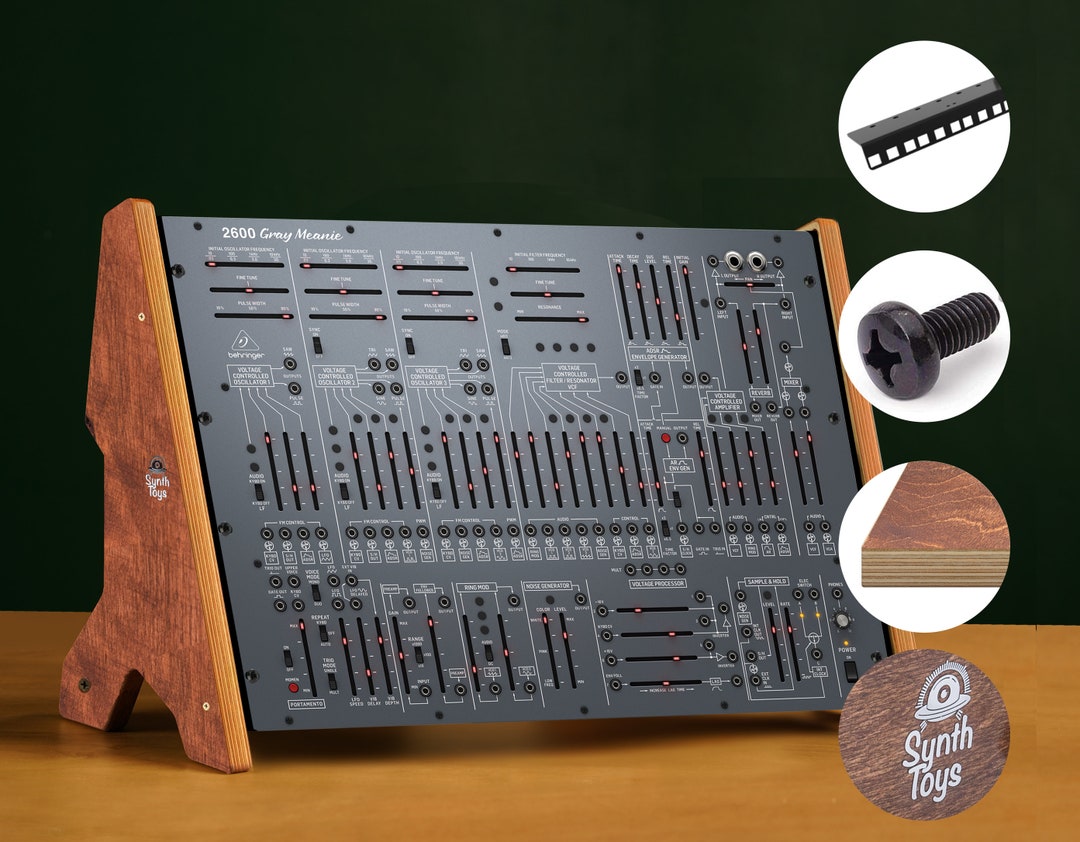 Behringer 2600 シンセサイザースタンド：ウォールナット合板