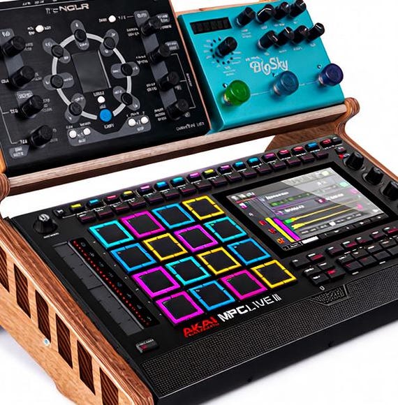 Akai MPC Live 3 Stand Plus Second Floor for Synths and FX - Etsy
