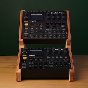 Elektron Holzständer / 2-stufiger Ständer für Elektron Digitakt / Syntakt / Digitone /Analog Heat / Synthesizerständer Bild 2