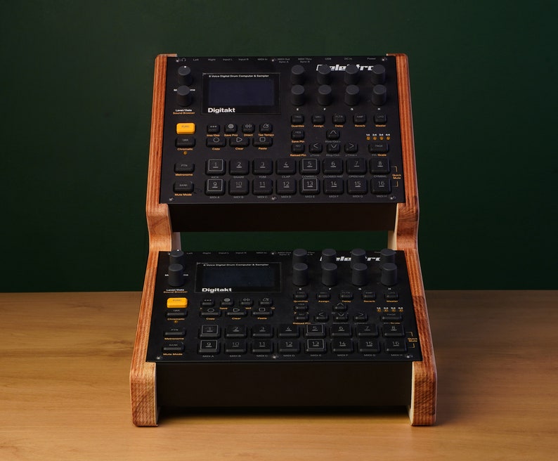 Elektron Holzständer / 2-stufiger Ständer für Elektron Digitakt / Syntakt / Digitone /Analog Heat / Synthesizerständer Bild 2