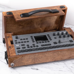 Elektron Wooden Case + Stand In One Product For Octatrack MKI and MKII / Analog Four MKI / Analog Rytm Mki / Monomachine/ Machine Drum