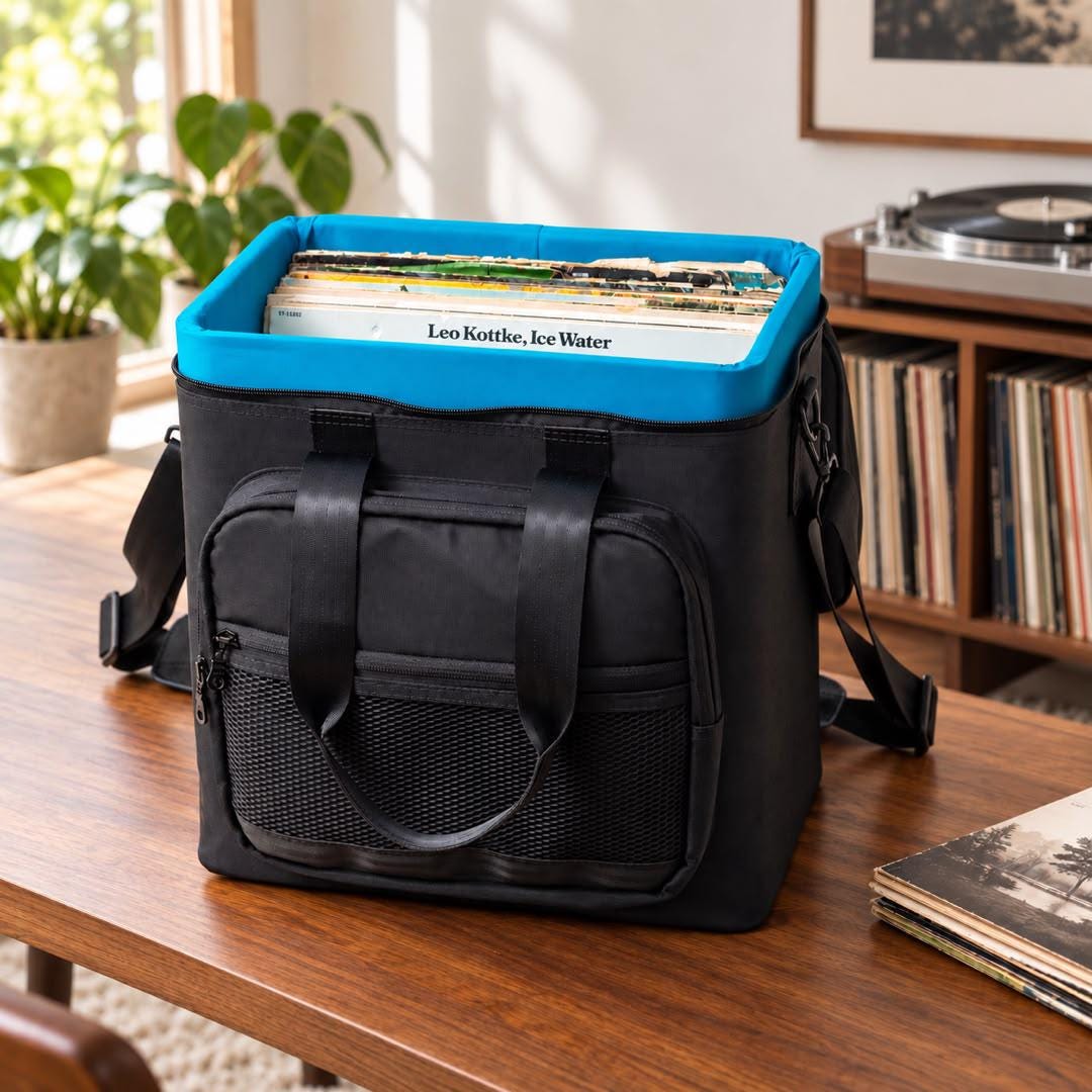 Hardcase Vinyl Record Bag: DJ Record Case, Holds 50-60 Records - Etsy