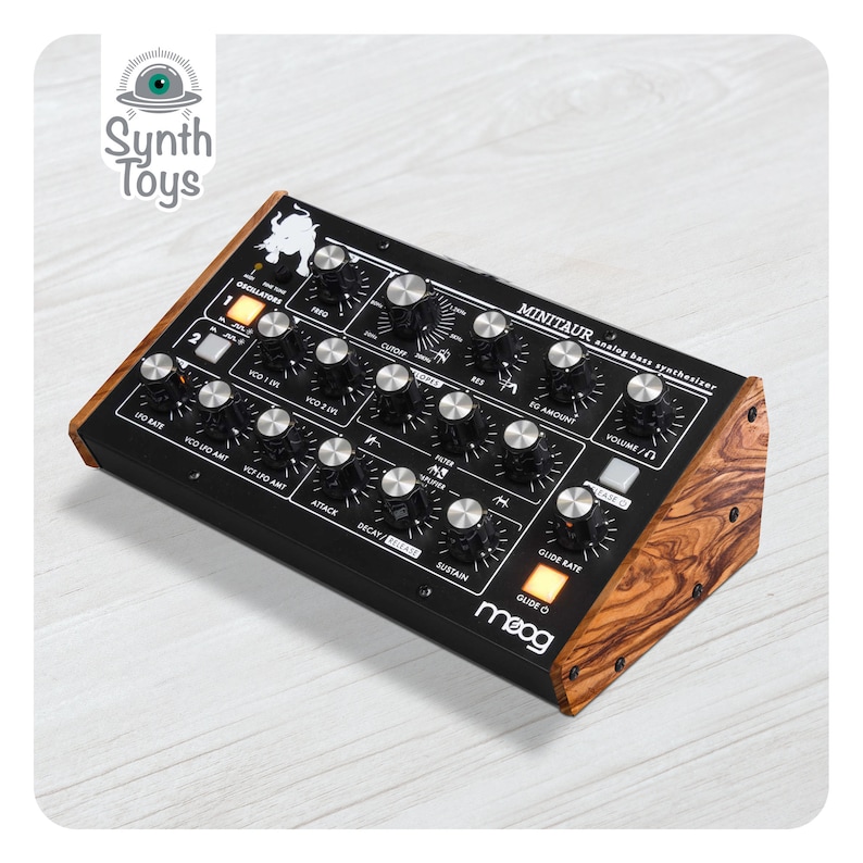 Moog Minitaur & Sirin Olive Wood Side Panels / Synthesizer Etsy