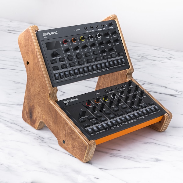 Roland Aira Compact Wooden stand/ 2-tier stand for Aira Compact T-8 , J-6 , E-4  / synthesizer stand