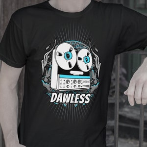 DAWLESS Tshirt / Moog Tshirt / Synthesizer Tshirt / Musik Tshirt /